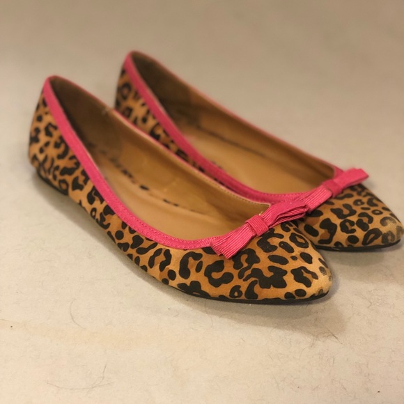Pointed Toe Cheetah Print Ballet Flats (8) - Picture 1 of 2
